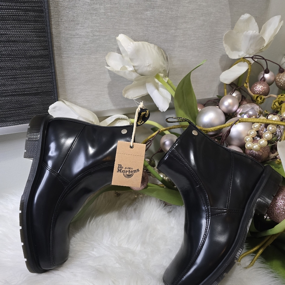 Dr.Martens Durrow Zip Black Boots womens Shoes Size5Color:black New - Picture 2 of 6
